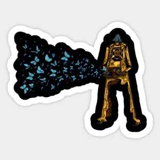 Hurdy-gurdy man Sticker